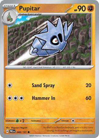Pupitar Poke Ball - Prismatic Evolutions