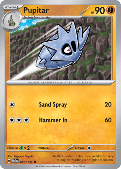 Pupitar Poke Ball - Prismatic Evolutions
