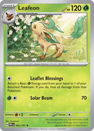 Leafeon Poke Ball - Prismatic Evolutions