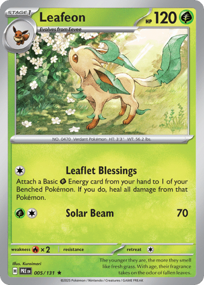 Leafeon Poke Ball - Prismatic Evolutions