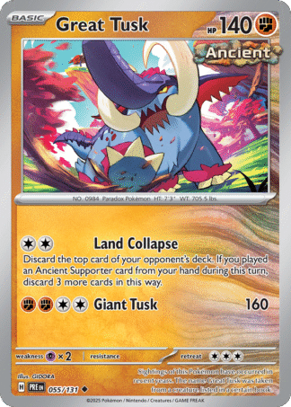Great Tusk Poke Ball - Prismatic Evolutions
