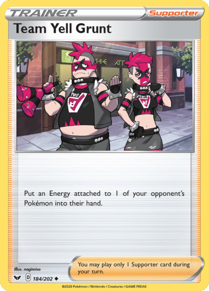 Team Yell Grunt Reverse - Sword & Shield