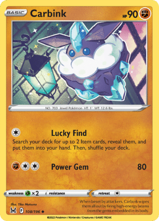 Carbink Reverse - Lost Origin