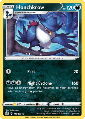 Honchkrow Reverse - Lost Origin