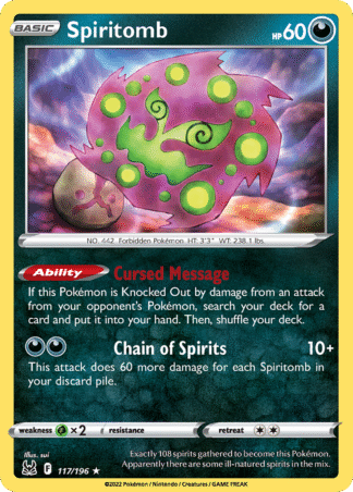 Spiritomb Reverse - Lost Origin
