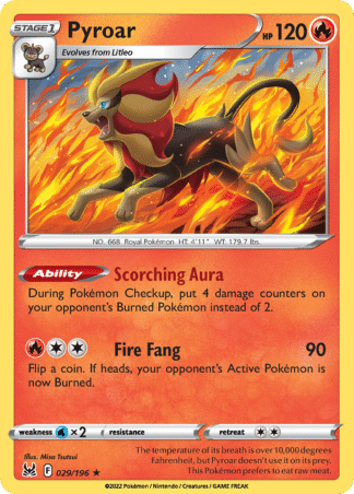 Pyroar Reverse - Lost Origin