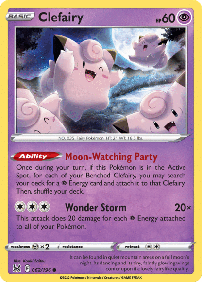 Clefairy Reverse - Lost Origin