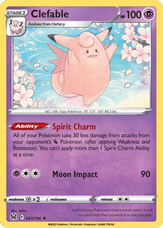 Clefable Reverse - Lost Origin