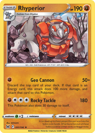 Rhyperior Reverse - Lost Origin