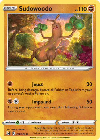 Sudowoodo Reverse - Lost Origin