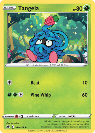 Tangela Reverse - Crown Zenith