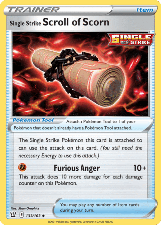 Single Strike Scroll of Scorn Reverse - Battle Styles