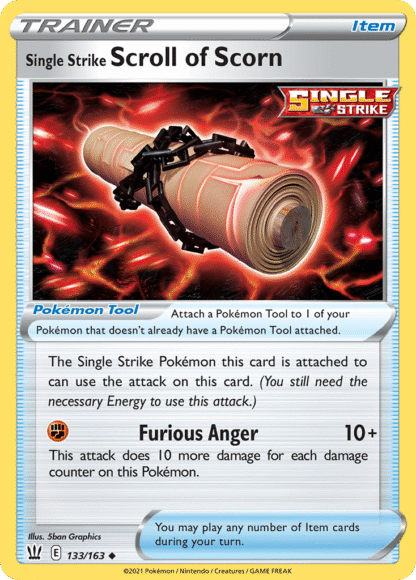 Single Strike Scroll of Scorn Reverse - Battle Styles