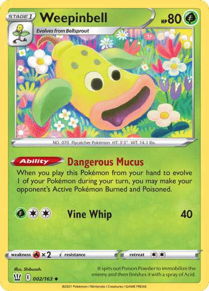 Weepinbell Reverse - Battle Styles