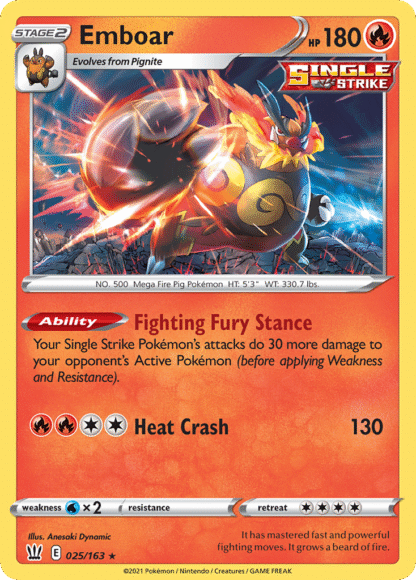 Emboar Reverse - Battle Styles