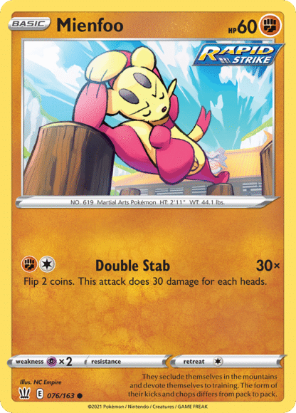 Mienfoo Reverse - Battle Styles