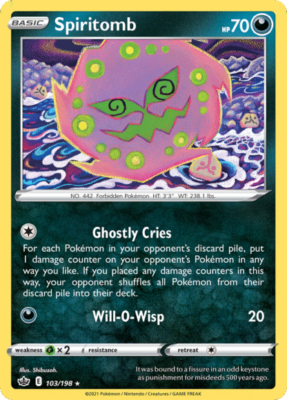 Spiritomb Reverse - Chilling Reign