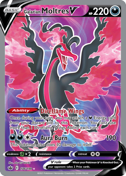 Galarian Moltres V - Chilling Reign