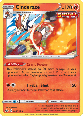 Cinderace Reverse - Chilling Reign