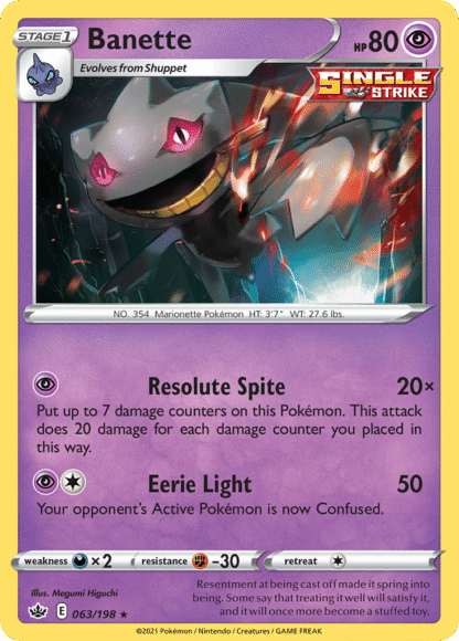 Banette Reverse - Chilling Reign