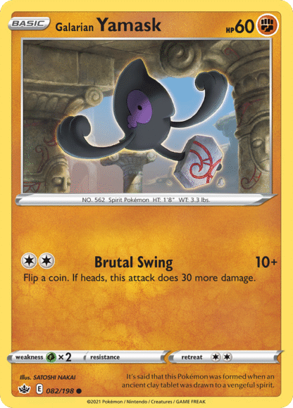 Galarian Yamask Reverse - Chilling Reign