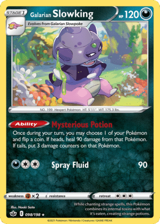 Galarian Slowking Reverse - Chilling Reign