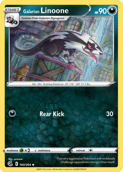 Galarian Linoone Reverse - Fusion Strike
