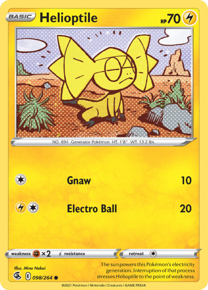 Helioptile Reverse - Fusion Strike