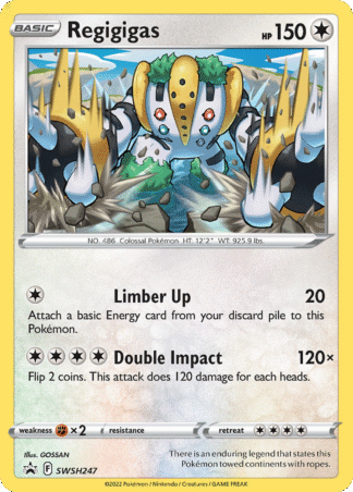 Regigigas - SWSH Black Star Promos