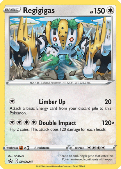 Regigigas - SWSH Black Star Promos
