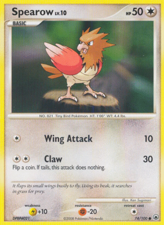 Spearow Reverse - Majestic Dawn