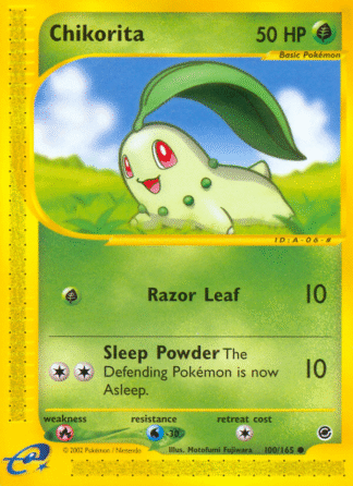 Chikorita Reverse - Expedition Base Set