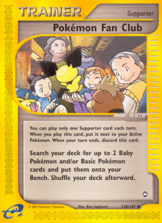 Pokémon Fan Club Reverse - Aquapolis