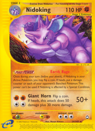 Nidoking - Aquapolis