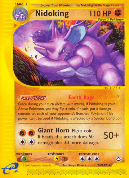 Nidoking - Aquapolis