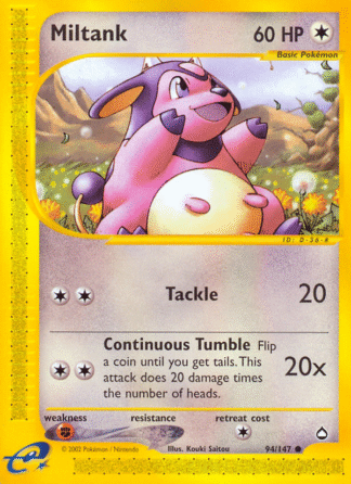 Miltank - Aquapolis