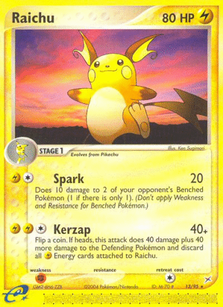 Raichu - Team Magma vs Team Aqua