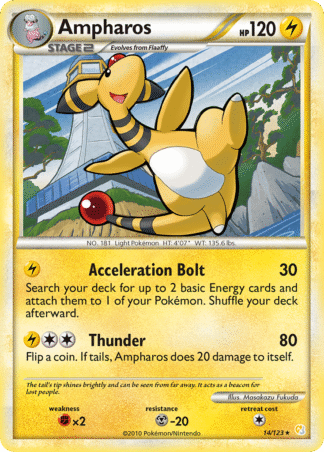 Ampharos Reverse - HeartGold & SoulSilver