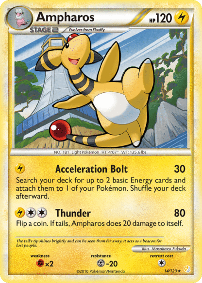 Ampharos Reverse - HeartGold & SoulSilver