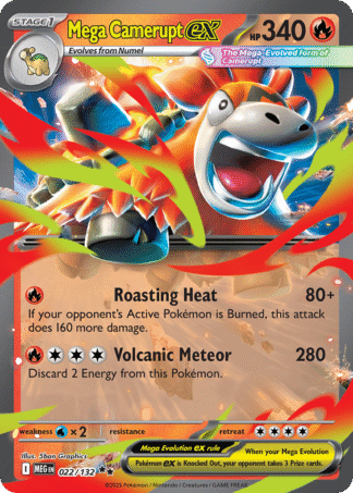 Mega Camerupt ex - Mega Evolution