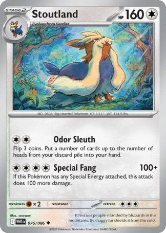 Stoutland Poke Ball - White Flare