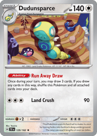 Dudunsparce Reverse - Temporal Forces