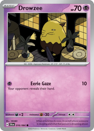 Drowzee Reverse - Shrouded Fable