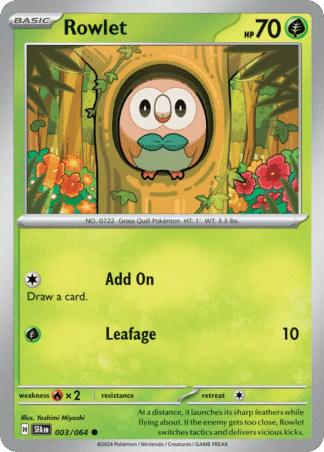 Rowlet Reverse - Shrouded Fable