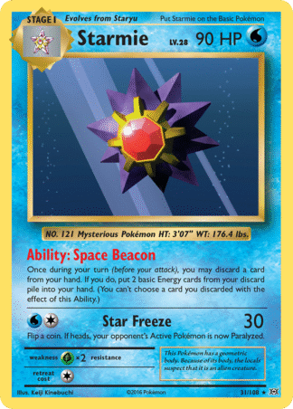 Starmie Reverse - Evolutions