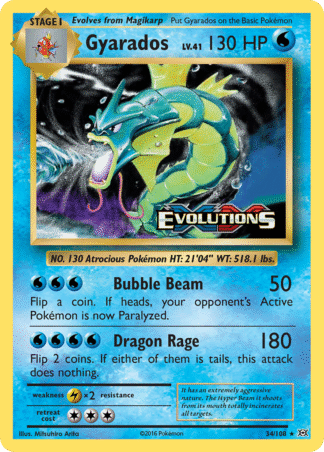 Gyarados Reverse - Evolutions