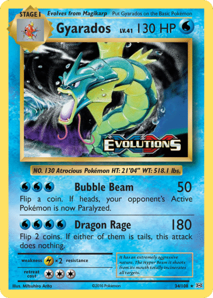 Gyarados Reverse - Evolutions