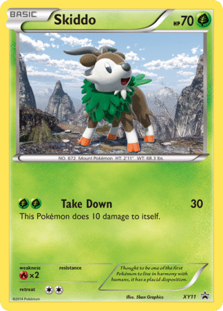 Skiddo - XY Black Star Promos
