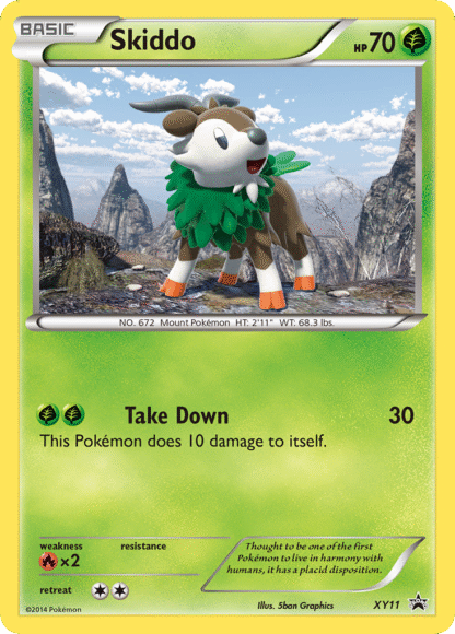Skiddo - XY Black Star Promos
