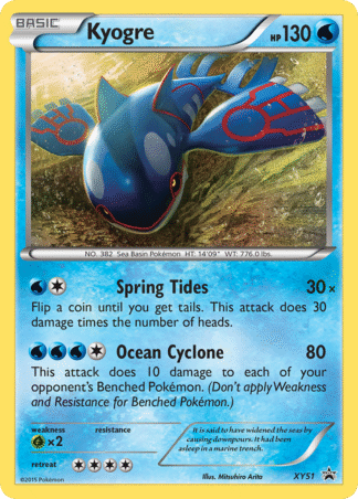 Kyogre - XY Black Star Promos